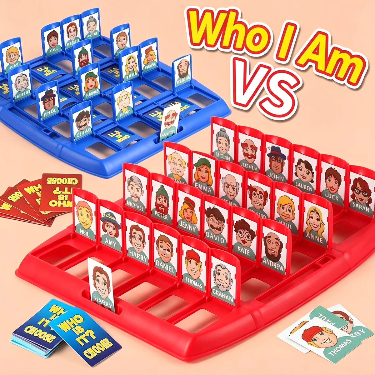 Guess Who Am I? Board Game Family Gathering Novelty Fun Party Card Game Speech Expression Training Strategy Puzzle Birthday Gift