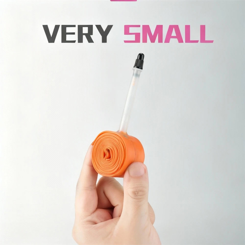 BKPTX 1Pcs/2Pcs 28g Orange Bike TPU Inner Tube 700X18 25 28 32 Road Bicycle TPU Material Tire 65mm Length French Valve