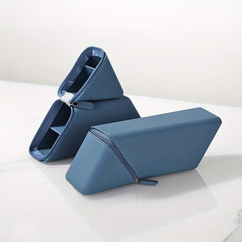 Collapsible Silicone Pen Container-large Capacity Expandable Pen Bag, Retractable Stationery Bag Pen Organizer Pencil Organizer