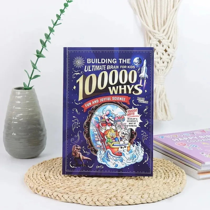 100000 Whys: Building The Ultimate Brain for Kids English Version Fun Science Cartoon Book Children's Early Education STEM Learn
