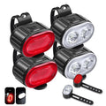 Rechargeable Bike Lighting Front/Rear Lights Bicycle Lamp Led Cycling Light Bike Flashlight for Bicycle Front Taillight Lantern
