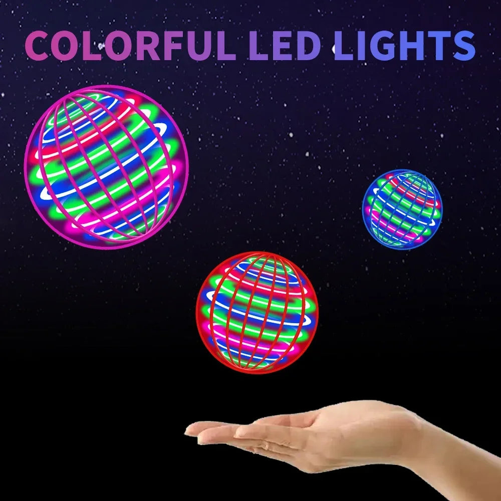 1A-Flying Ball, Automatic Spinning Ball LED Dazzling Lights, Floating Magic, Fan UFO Flying Machine, Toy Gift, Game, Sports Ball