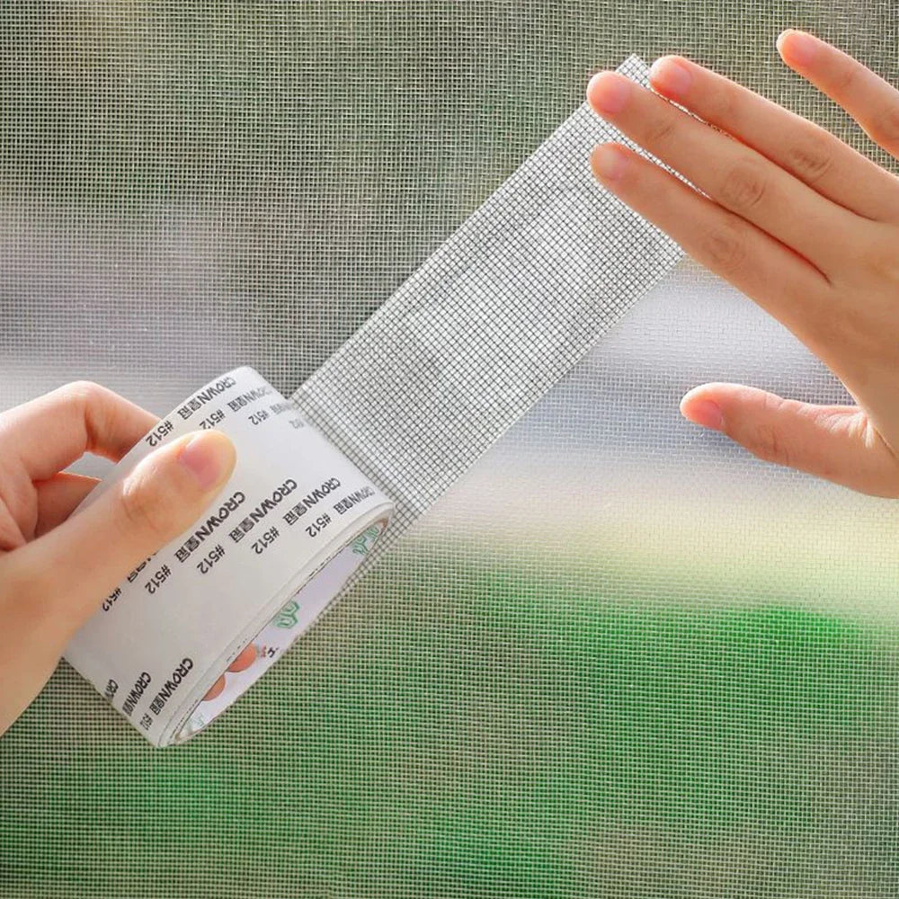 Mosquito Net Windows Anti-Mosquito Mesh Easy-to-Apply Waterproof Window Screen Repair Tape Self-Adhesive Mesh Patch
