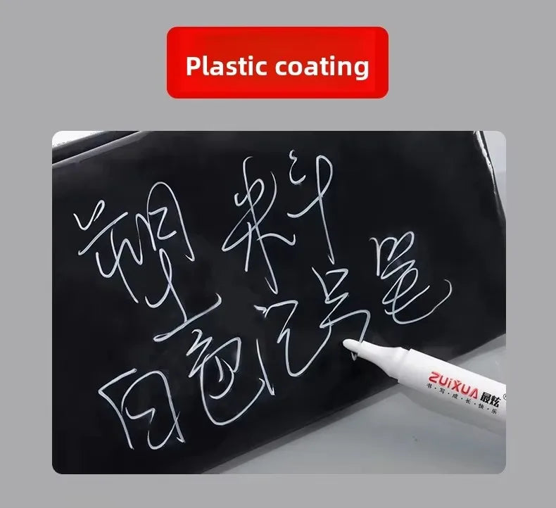 1Pc White Marker Pens 2.0mm Oily Waterproof White Gel Pen DIY Graffiti Sketching Markers Stationery Wrting School Supplies