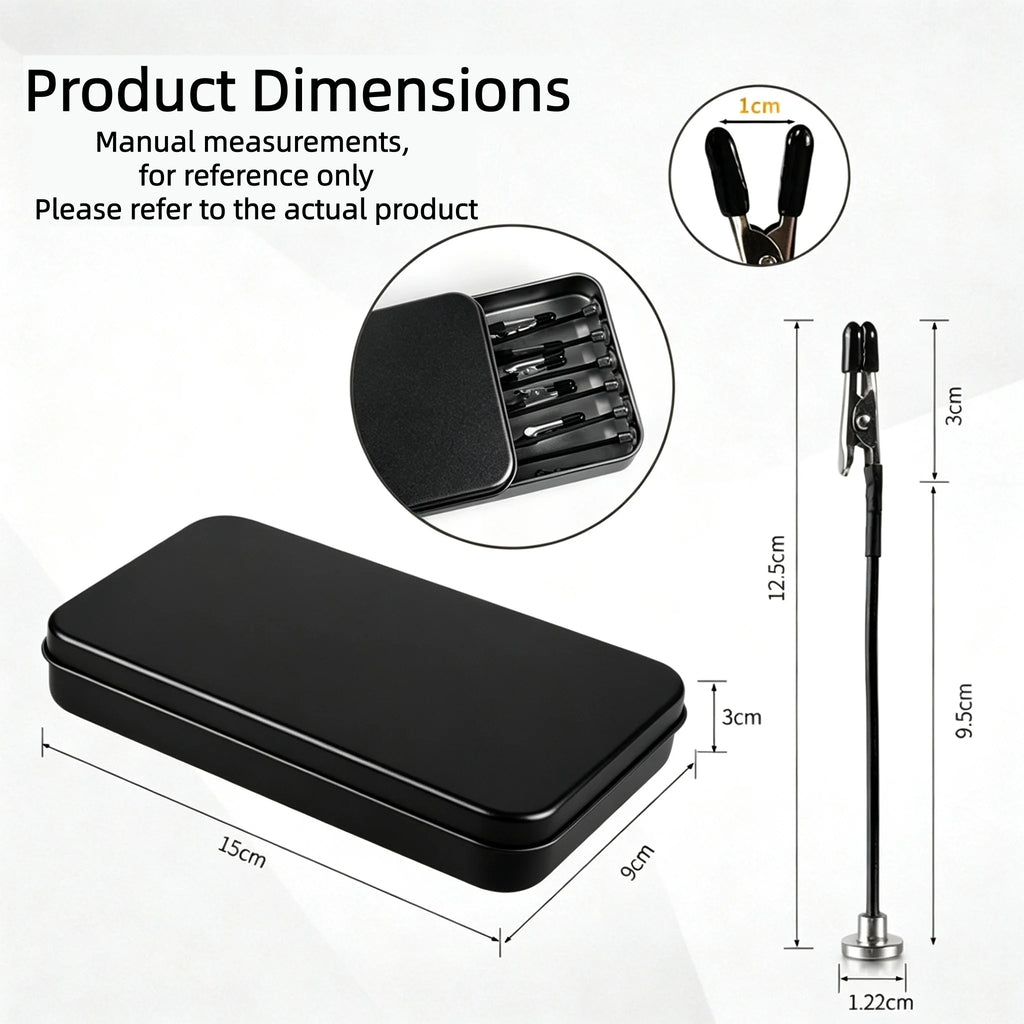 Bendable Magnetic Painting Clips Set With Metal Storage Box 360 Flexible Gooseneck Alligator Clip For Scale Model Airbrush Color