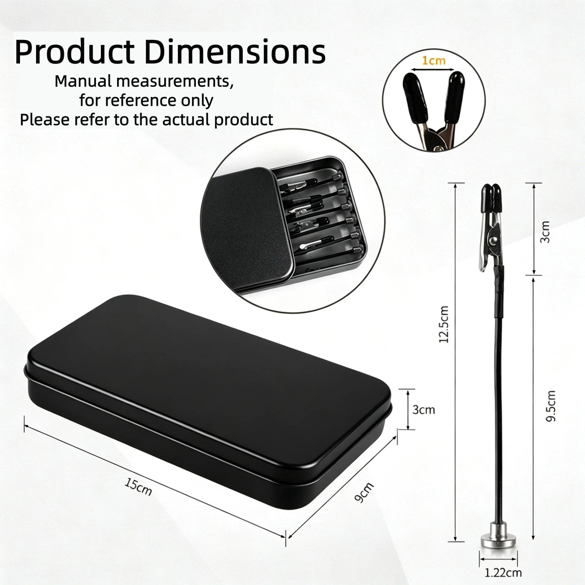Bendable Magnetic Painting Clips Set With Metal Storage Box 360 Flexible Gooseneck Alligator Clip For Scale Model Airbrush Color