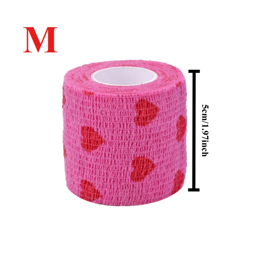 12/10pcs Colorful Sport Self Adhesive Elastic Bandage Wrap Tape Elastoplast For Knee Pad Finger Ankle Palm Aid Kit Pet Tool Warm
