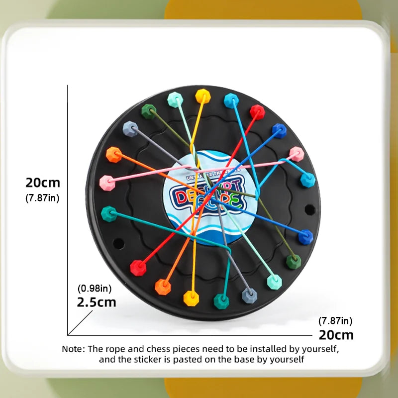 2025 New Rope Breaking Battle Challenge Puzzle Toy Knot Toy Children's Rope Decoding Game Logic Training