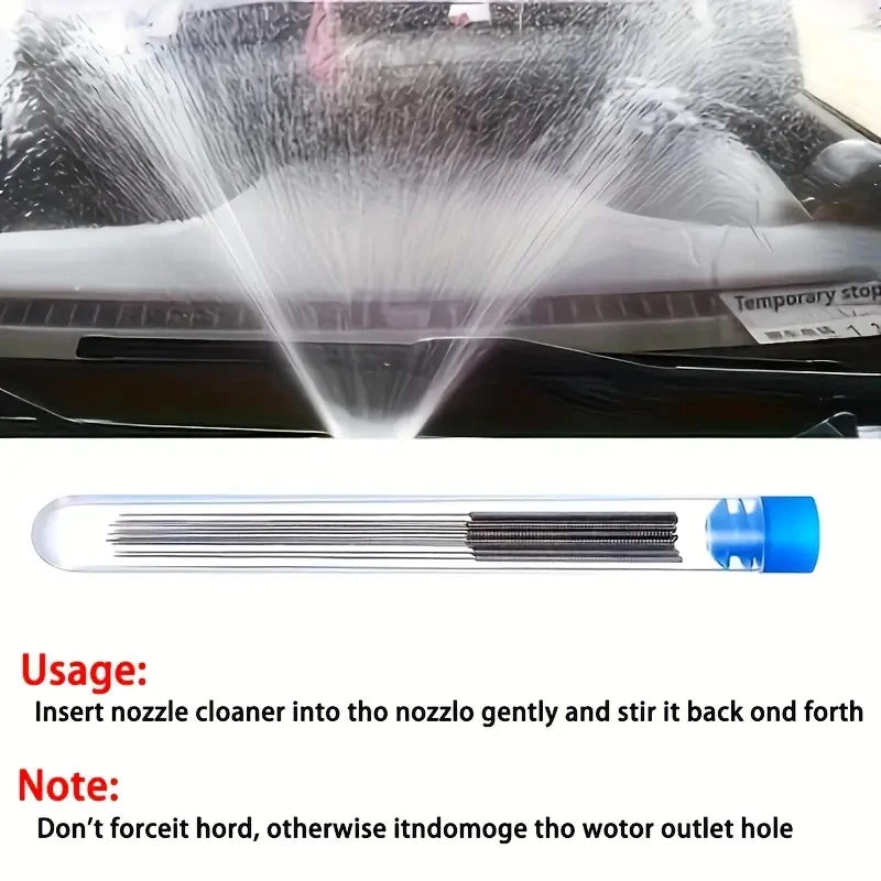 3D Printer Nozzle Cleaning Kit 0.2/0.25/0.3/0.35/0.4mm Stainless Steel Nozzle Cleaning Needles Cleaner For Car Wiper Gas Stoves