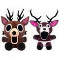 Forest Survival 99 Nights Brown Elk Deer White Owl Plush Doll Stuffed Animal Soft Pillow Kids Gift Game Merchandise