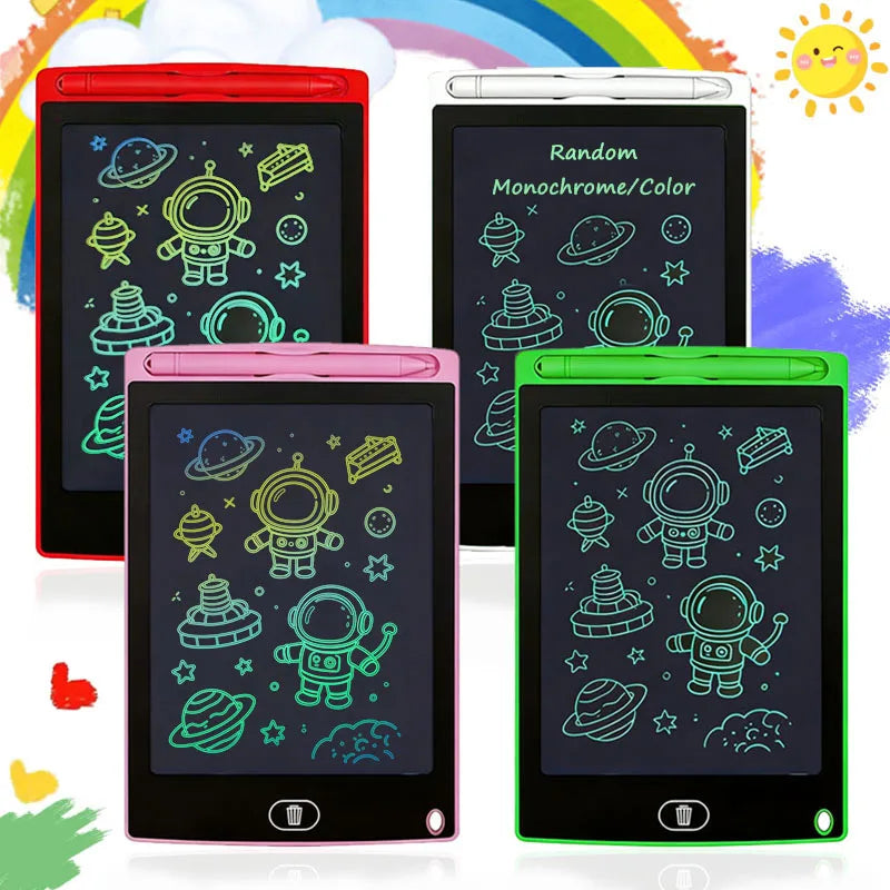 8.5'' LCD Writing Tablet Drawing Board Kids Graffiti Sketchpad Toys Handwriting Blackboard D Counting Learning Toys Birthday Gif
