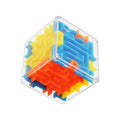 mini 3D Maze Magic Cube Six-sided Transparent Puzzle Speed Cube Rolling Ball Cubes Maze Toys For Children Stress Reliever Toys