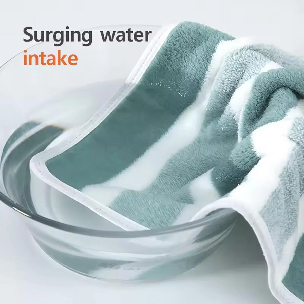 1 Pc Striped Face Towel Thickened Absorbent Soft Face Towel For Home Thick And Durable For Daily Household Use New