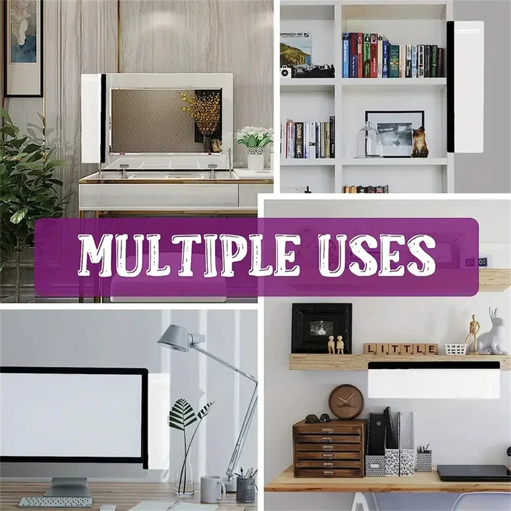 1PCS Left/Right Monitor Memo Board Clip - Streamline Workspace, Enhance Decor with Durable Note Holder for Home & Office