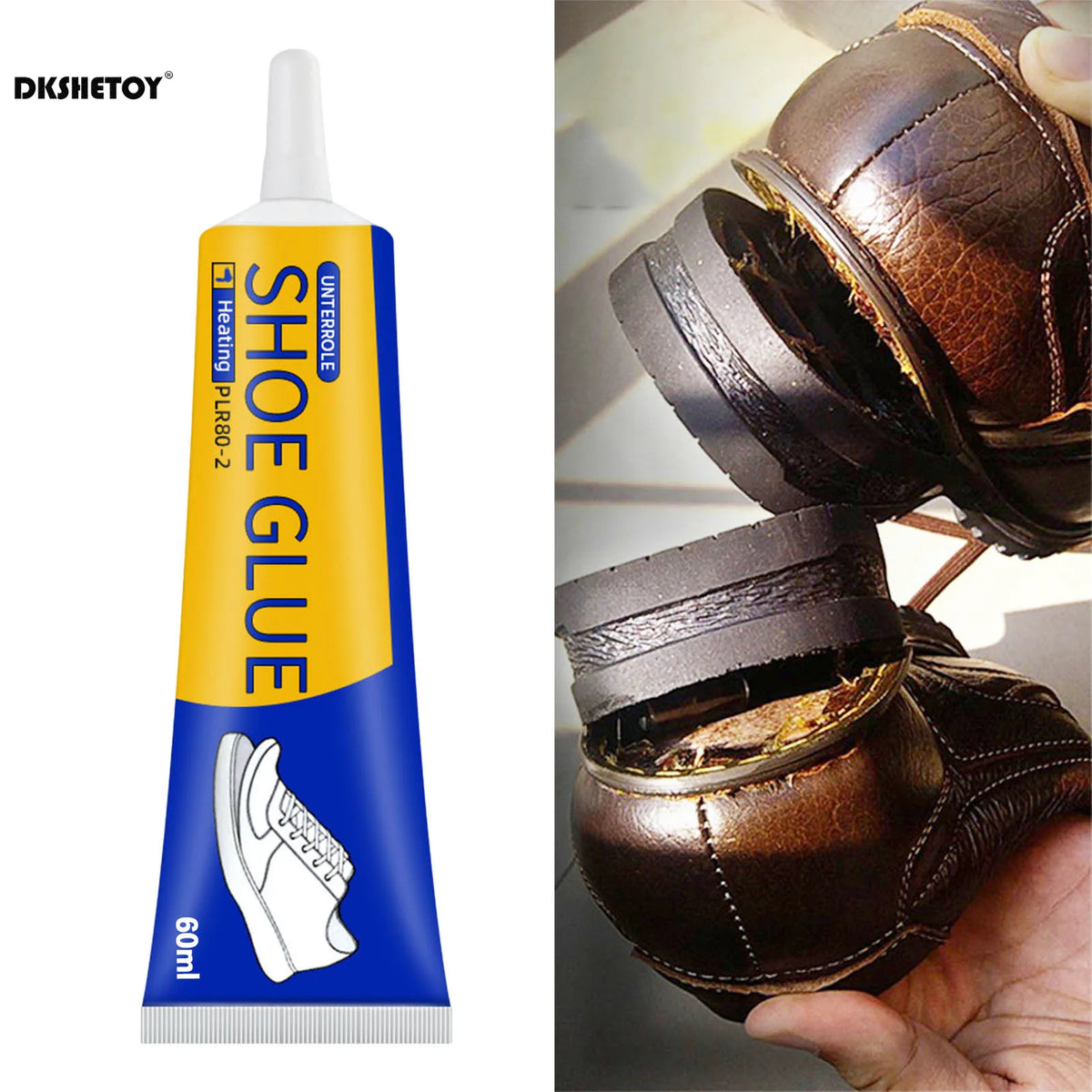 60ml Super Strong Shoe Glues DIY Repairing Adhesive Universal Waterproof Shoe Sealers for Sneakers Boot Leather Fast Repair Glue