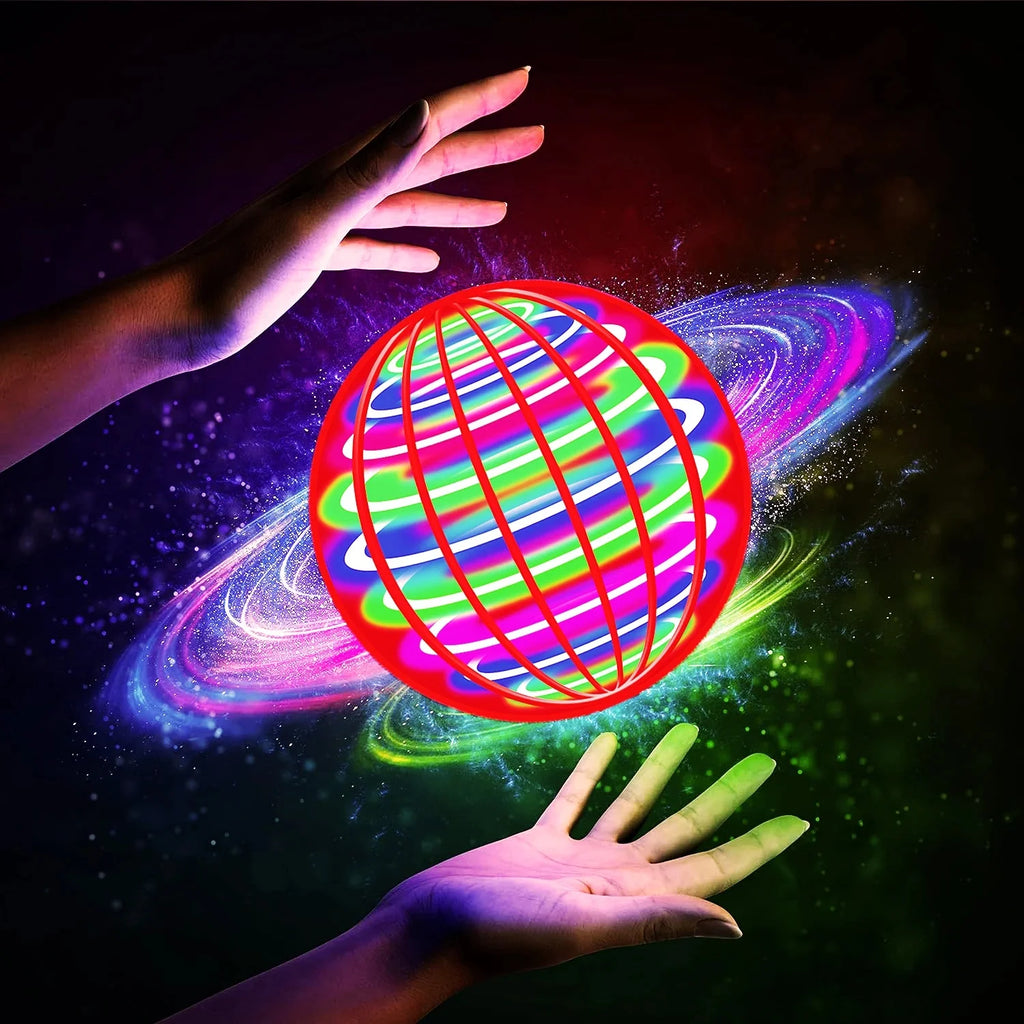 1A-Flying Ball, Automatic Spinning Ball LED Dazzling Lights, Floating Magic, Fan UFO Flying Machine, Toy Gift, Game, Sports Ball
