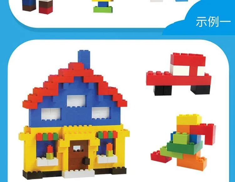 DIY creative building blocks big set city classic building blocks assemble birthday gift children's educational toys
