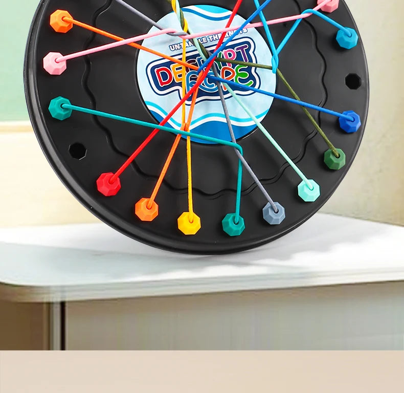 2025 New Rope Breaking Battle Challenge Puzzle Toy Knot Toy Children's Rope Decoding Game Logic Training