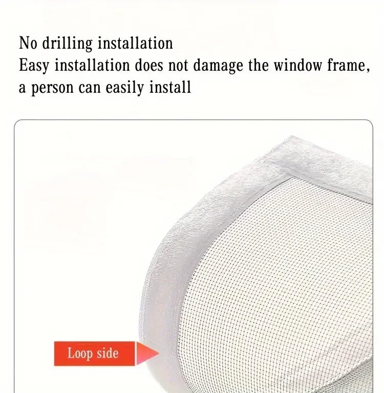 Summer mosquito proof door and window screens, available in various sizes (white)