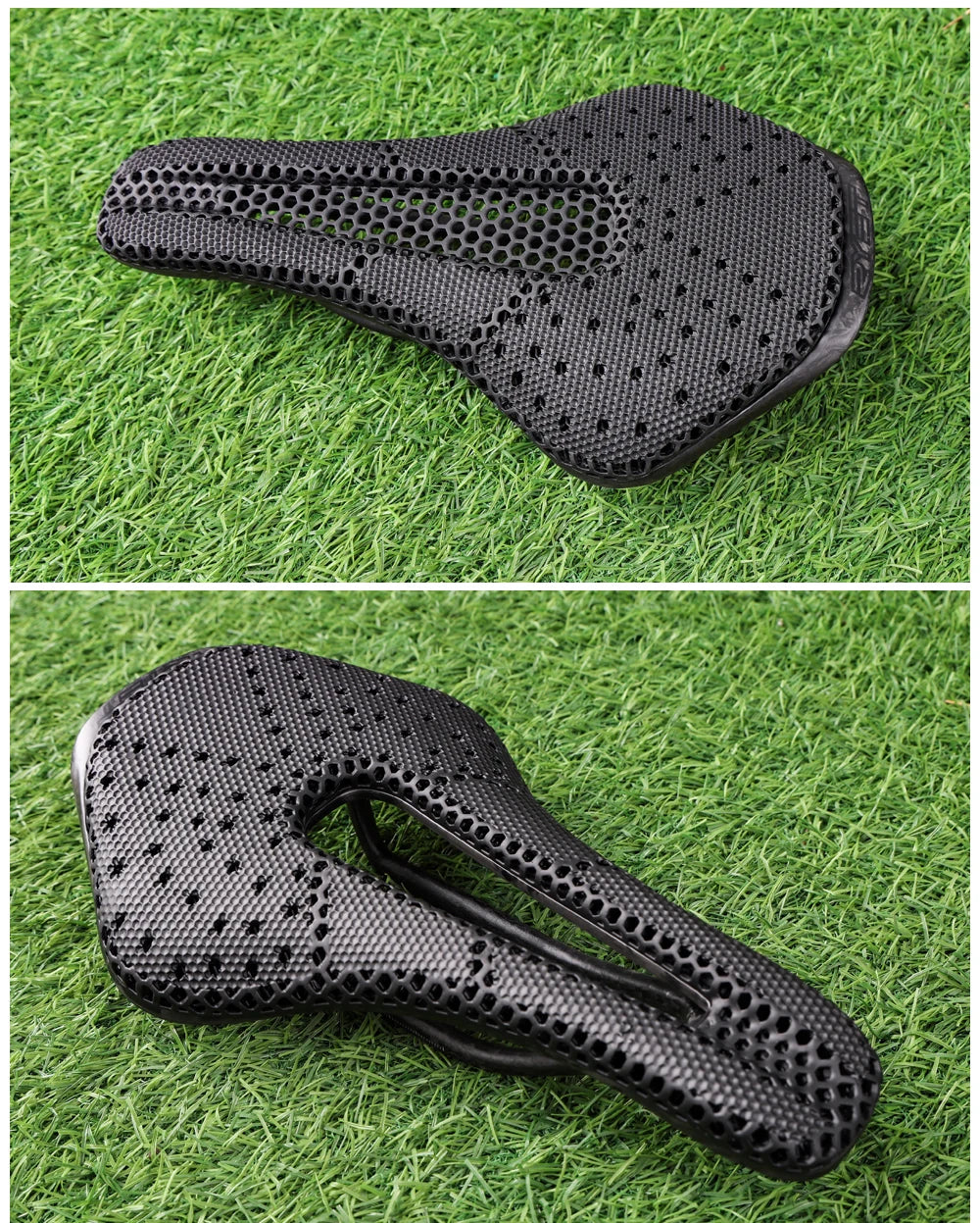RYET 3D Printed Bike Saddle Ultralight Carbon Fiber Hollow Comfortable Breathable MTB Gravel Road Bicycle Cycling Seating Parts
