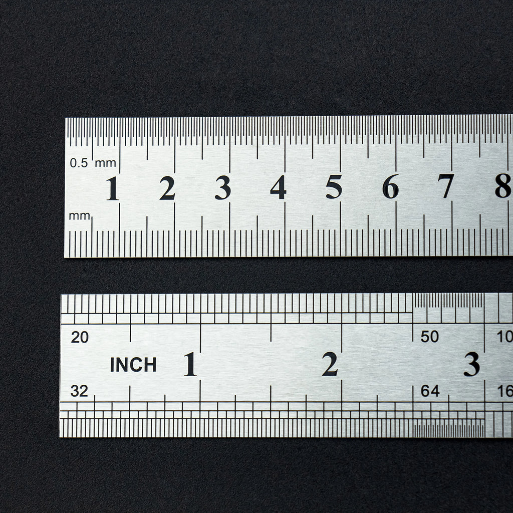 Thickened Steel Ruler | 15/20/30/40/50/60cm | Dual CM & Inch Scale | Precise Measurement for Office, School & Industry