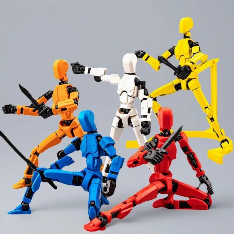 Action Doll Titan Multi Joint Mobile Transformation Robot Handheld T13 Action Doll Character and Dog Shaped Toy Children's Gift