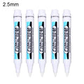 0.7/1.0/2.5MM White Permanent Marker Pens Markers Paint Pen For Wood Plastic Leather Glass Stone Metal Art Painting Supplies