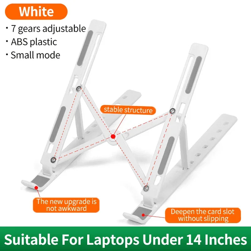 Universal Foldable Laptop Stand Portable Adjustable Tablet Computer Support Holder For Macbook Air iPad Tablets Base Accessories
