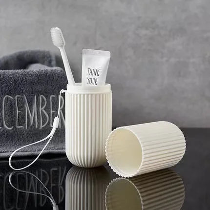Portable Toothpaste Toothbrush Protect Holder Case Travel Camping Storage Box Organizer Travel Toiletries Storage Cup New Creat