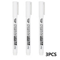 Waterproof White Paint Markers, 2mm Bold Tip White Marker Pens for DIY Graffiti, Student Writing & Drawing Stationery, Multiple