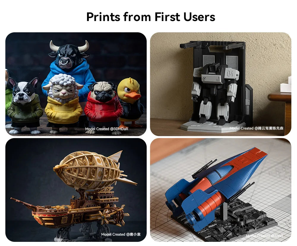 ANYCUBIC Kobra 4/Kobra 4 Combo 600mm/s Fast Printing Multi-Color 3D Printer Up to 8 Colors ACE 2 Pro Filament Drying APP Control FDM 3D Printer