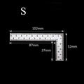 Cute School Supplies Metal Ruler Small Frame Ruler Measuring Layout Tool Stainless Steel Square Square Square Square