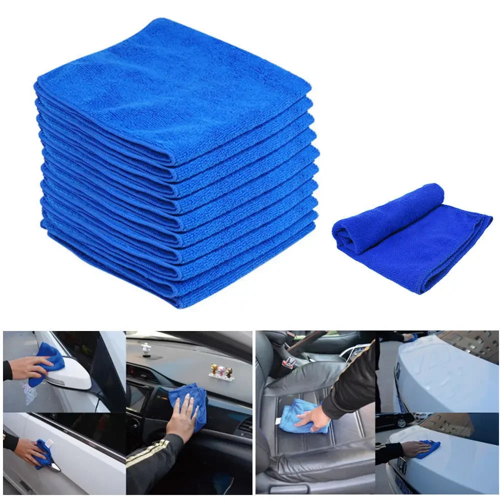 1-20Pcs Microfiber Towels Car Wash Drying Cloth Towel Household Cleaning Cloths Auto Detailing Polishing Cloth Home Clean Tools