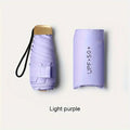 Compact 6-Rib Mini Folding Umbrella - Lightweight, Durable Aluminum Alloy Handle & Frame, Manual Open/Close, Stylish & Portable