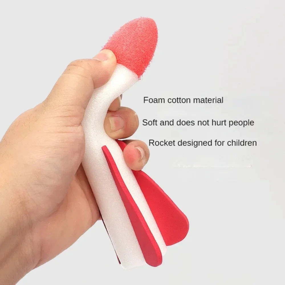 Kids Outdoor Rocket Foot Pump Outdoor Air Pressing Soaring Rocket Suit Jumps Air Powered Rocket Launcher Game Children Toy Gifts