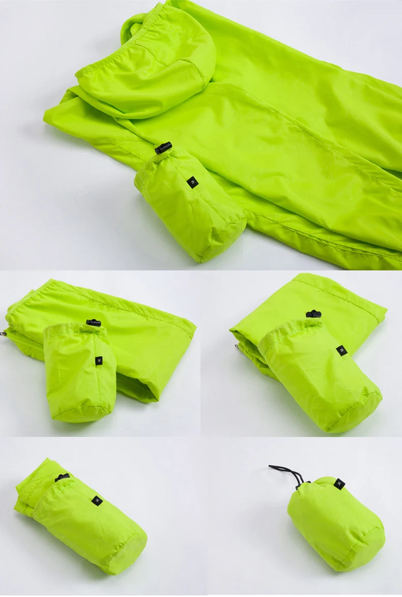 LNGXO Waterproof Hiking Jackets for Men and Women Sun Protection Windbreaker Camping Climbing Rain Coat Unisex Portable Clothes