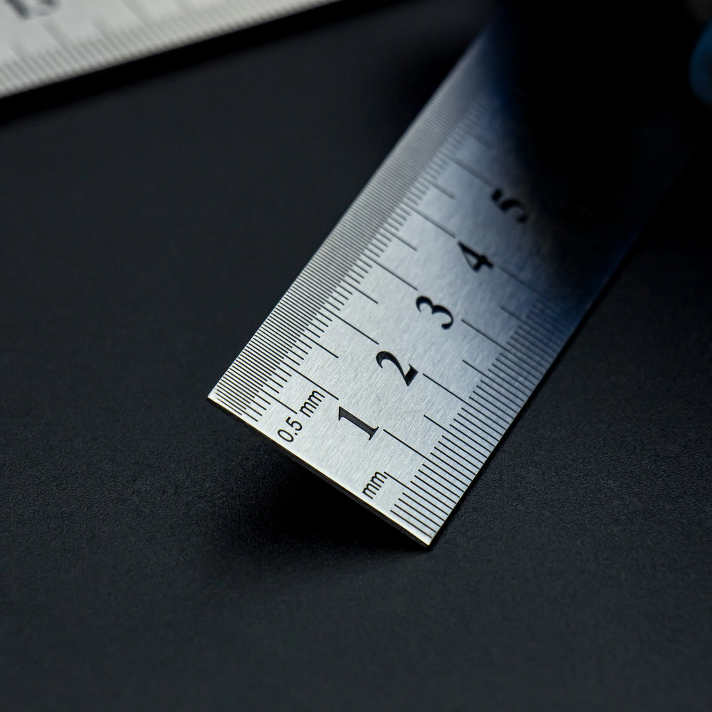 Thickened Steel Ruler | 15/20/30/40/50/60cm | Dual CM & Inch Scale | Precise Measurement for Office, School & Industry