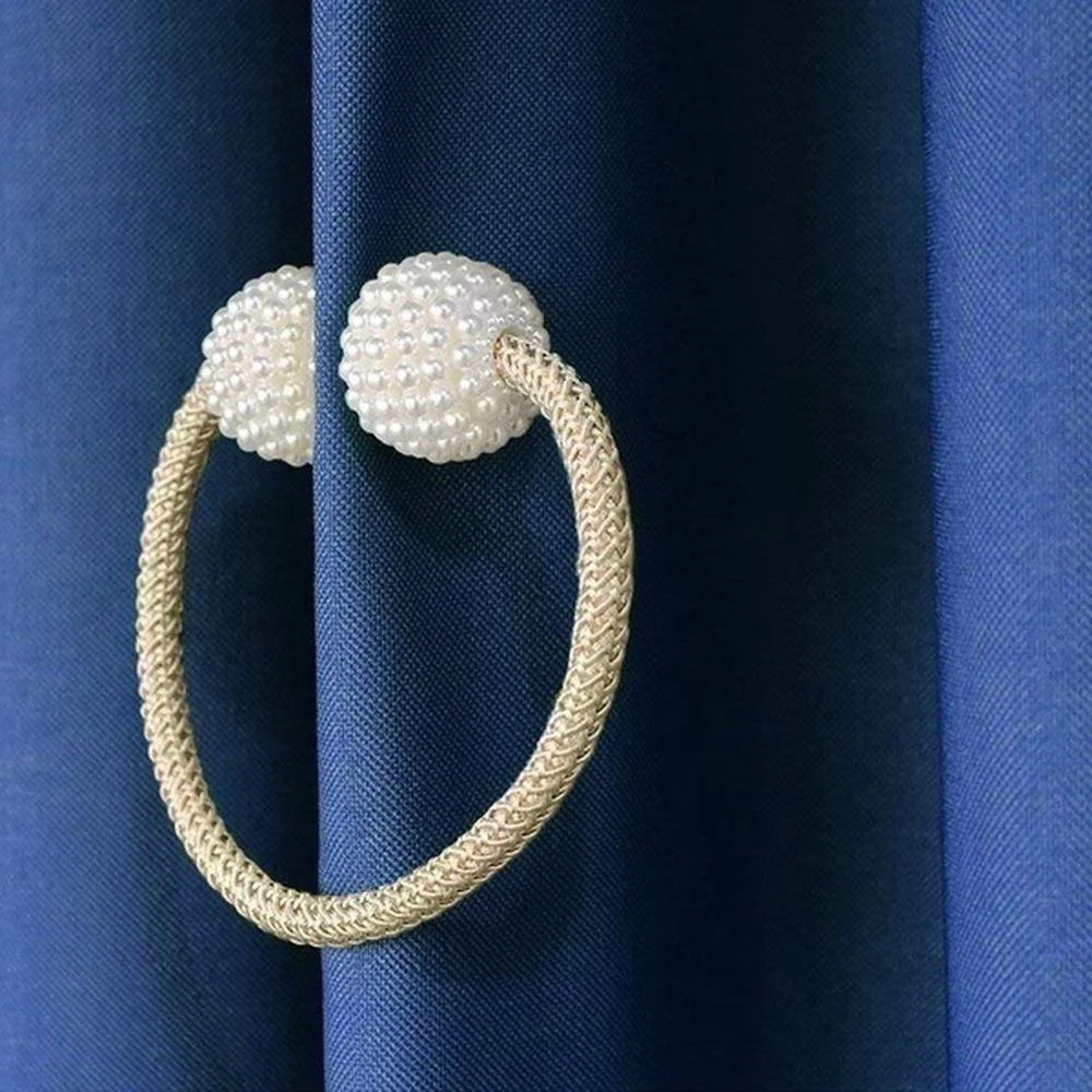 1/2PCS Pearl Magnetic Curtain Clip Curtain Holders Tie Back Buckle Clips Hanging Ball Buckle Tie Back Curtain Decor Accessories