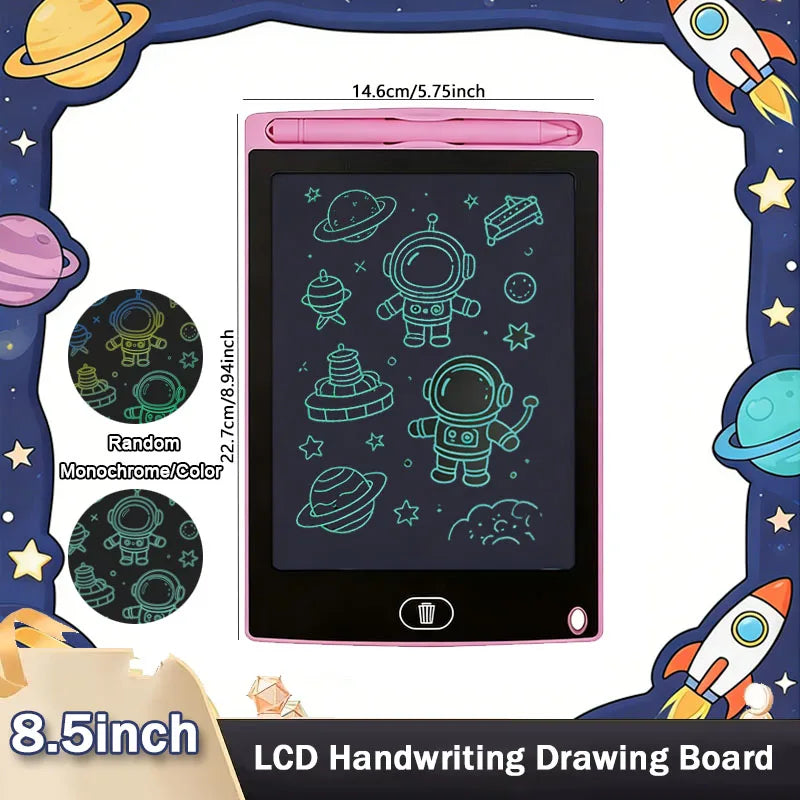 8.5'' LCD Writing Tablet Drawing Board Kids Graffiti Sketchpad Toys Handwriting Blackboard D Counting Learning Toys Birthday Gif