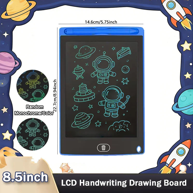 8.5'' LCD Writing Tablet Drawing Board Kids Graffiti Sketchpad Toys Handwriting Blackboard D Counting Learning Toys Birthday Gif