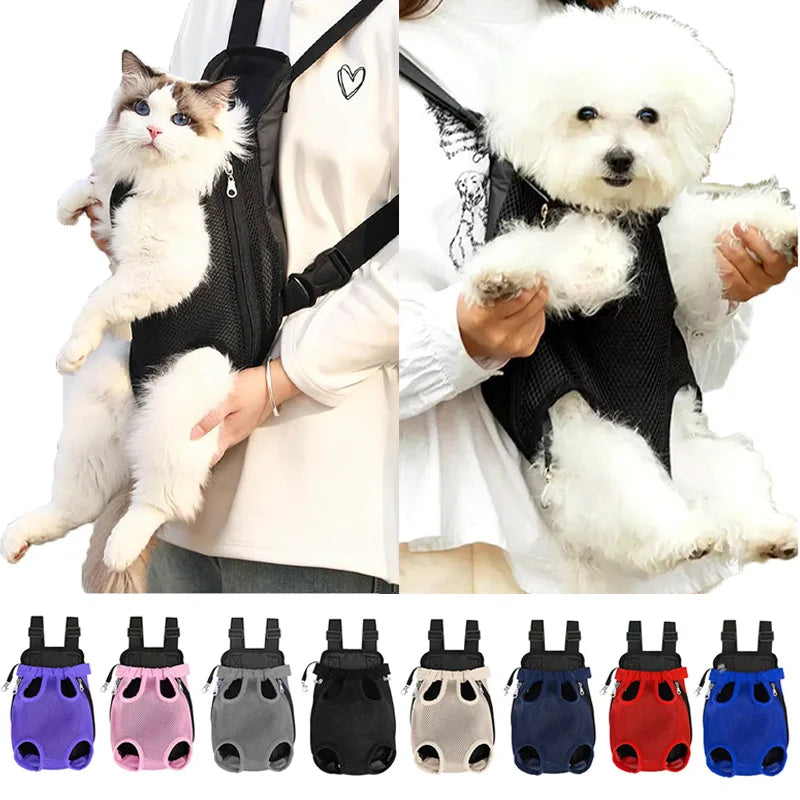 🐾 Mochila Transportadora Portátil para Perros y Gatos