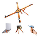 Portable Foldable Laptop Stand for Desk Foldable Ergonomic 8-Level Height Construction Tripod Compatible Portable with Convenien