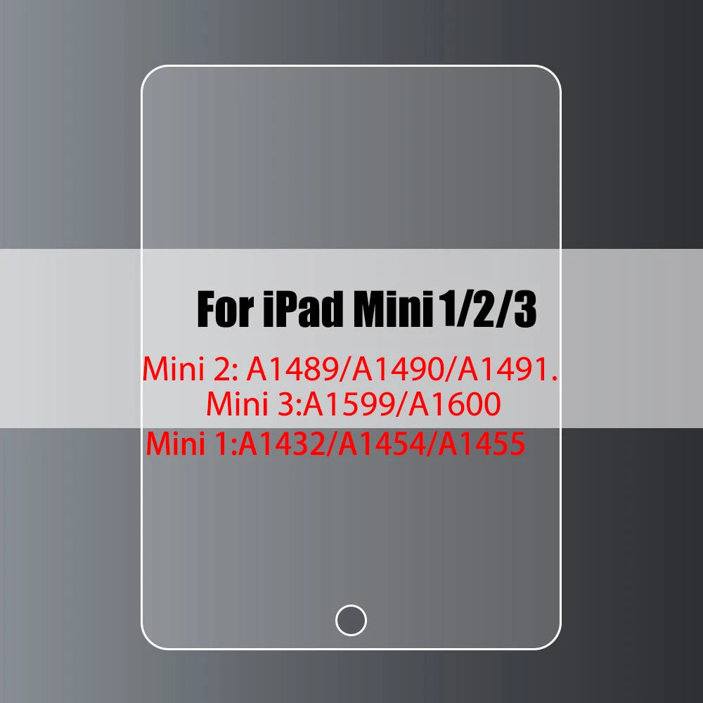 Tempered Glass Screen Protector For iPad 10.2 9.7 10. 5 10.9 Pro 11 New iPad 10 9 8 7 6 5 Air 4 3 2 Mini 2020 2021 2022