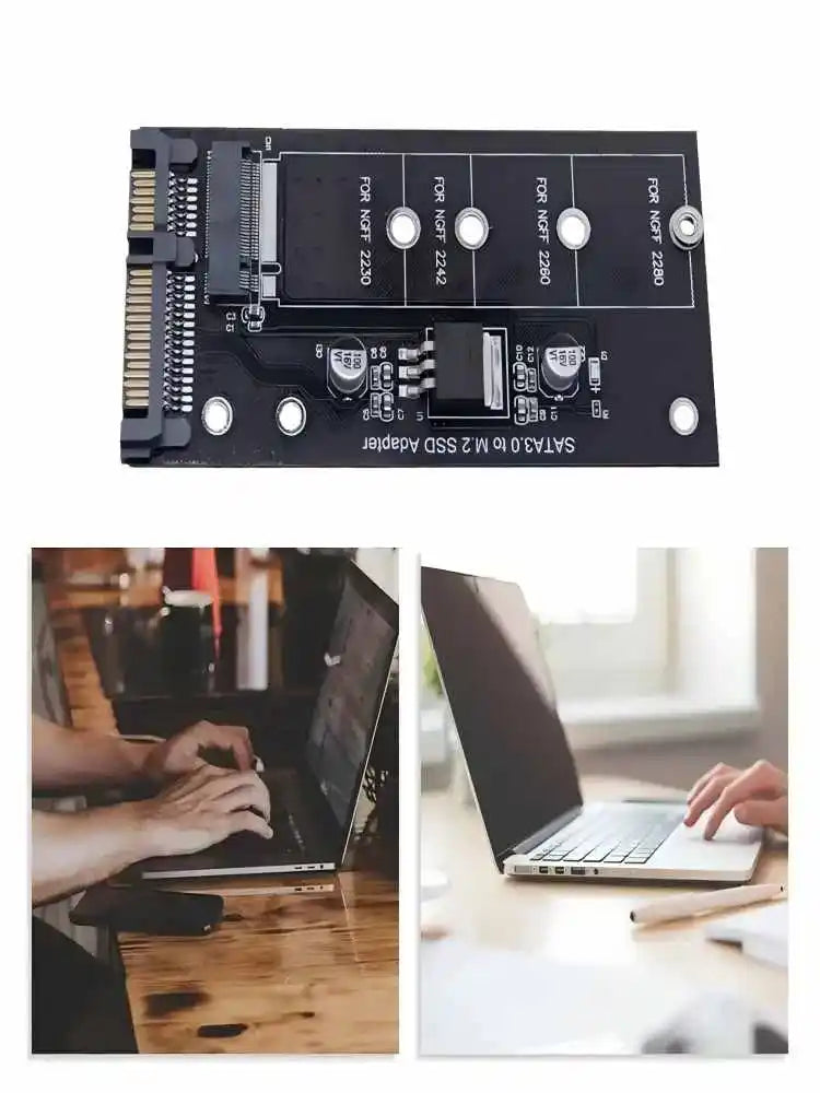 M.2 to SATA3 Adapter Card 6Gbps NGFF Converter for M.2 SATA SSD High Efficiency SSD Convert Adapter Card