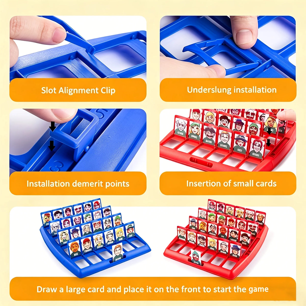 Guess Who Am I? Board Game Family Gathering Novelty Fun Party Card Game Speech Expression Training Strategy Puzzle Birthday Gift