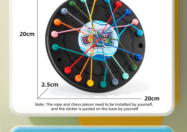 2025 New Rope Breaking Battle Challenge Puzzle Toy Knot Toy Children's Rope Decoding Game Logic Training
