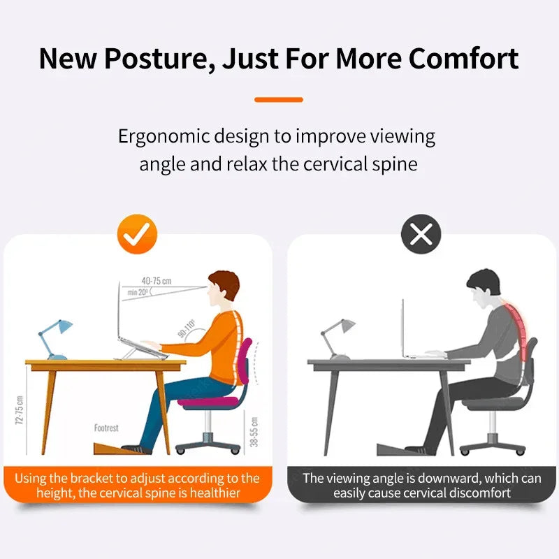 Universal Foldable Laptop Stand Portable Adjustable Tablet Computer Support Holder For Macbook Air iPad Tablets Base Accessories