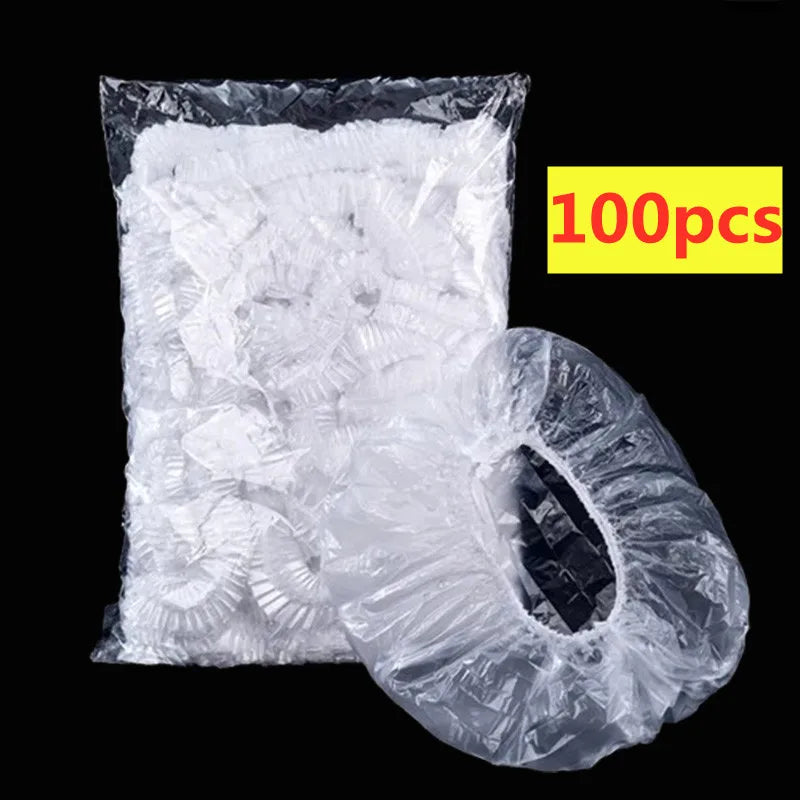 Disposable Colorful Cling Film Cover Food Grade Fresh-keeping Plastic Bag Dust Elastic Cover Kitchen Refrigerator Accessories