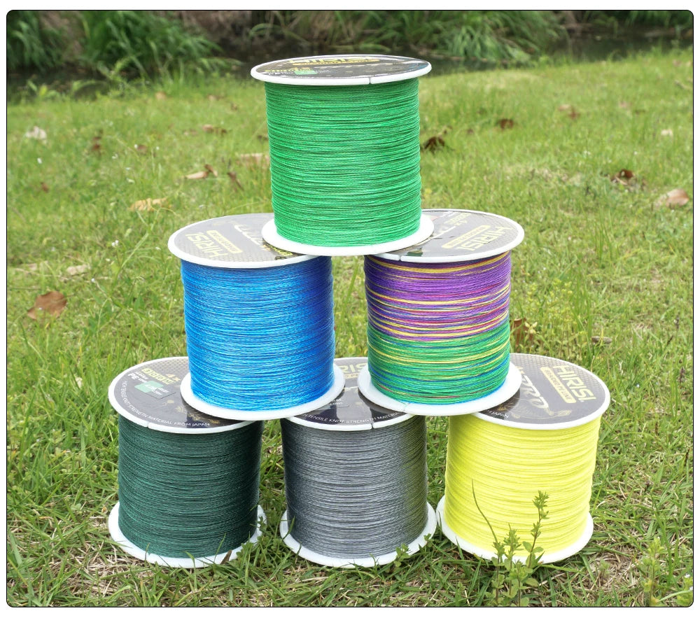 Hirisi Carp Fishing Line 300M Braided PE Line 4 Strands 15-50LB Multifilament Fishing Line Smooth Fishing Accessories