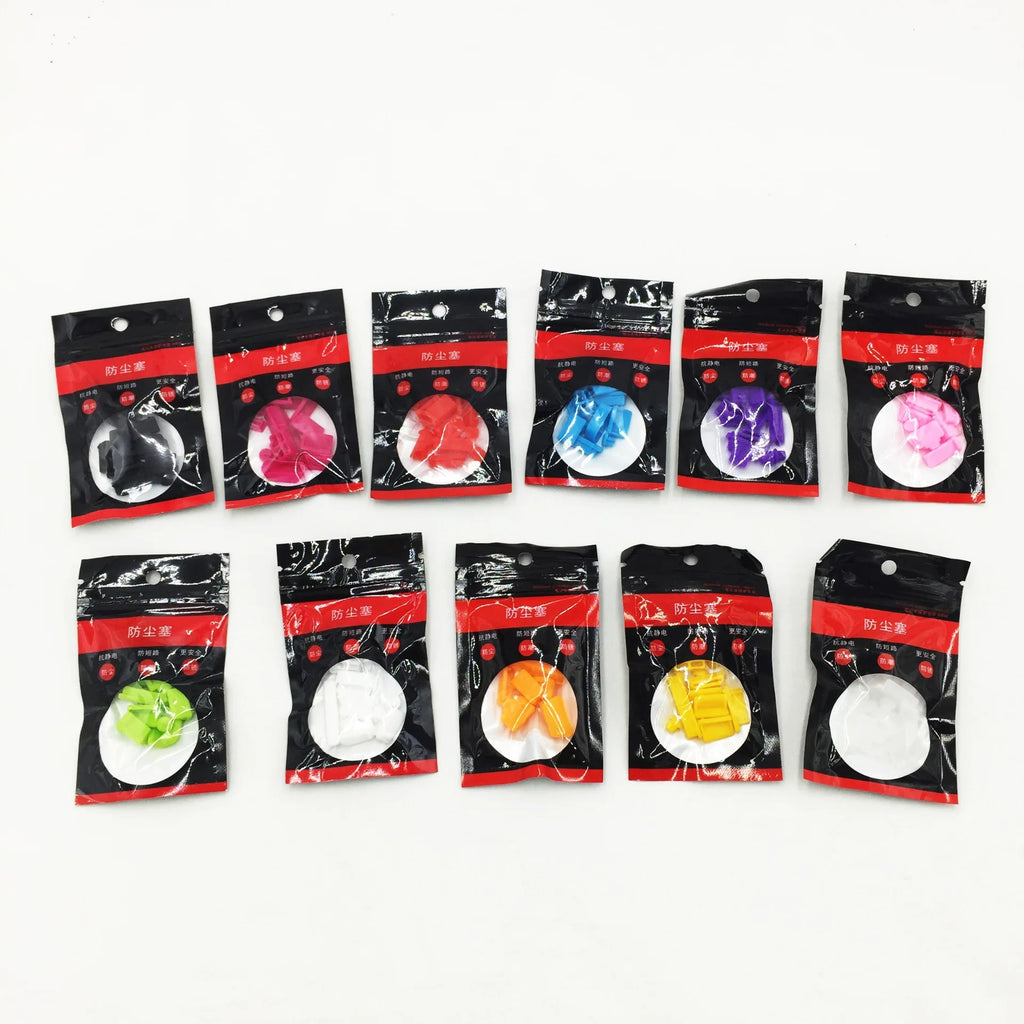 16Pcs Universal Anti Dustproof Notebook Port Plug Silicone Protector USB Elastic Laptop Computer Cover Stopper